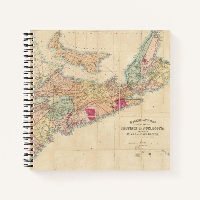 Cuaderno Mackinlay's map of the Province of Nova Scotia 3 (Anverso)