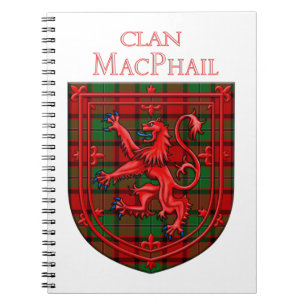 Cuaderno MacPhail Tartan Scottish Plaid Lion Rampant