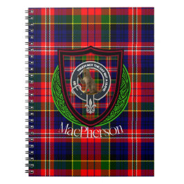 Cuaderno MacPherson Scottish Clan Tartan & Crest