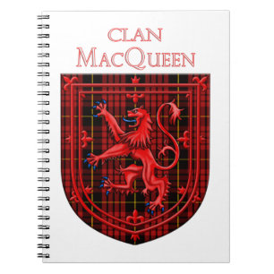 Cuaderno MacQueen Tartan Scottish Plaid Lion Rampant