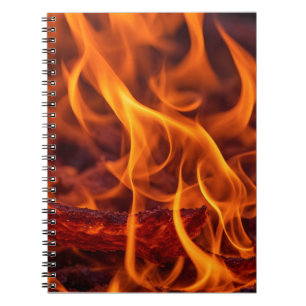 Cuaderno Macro de llama de fuego