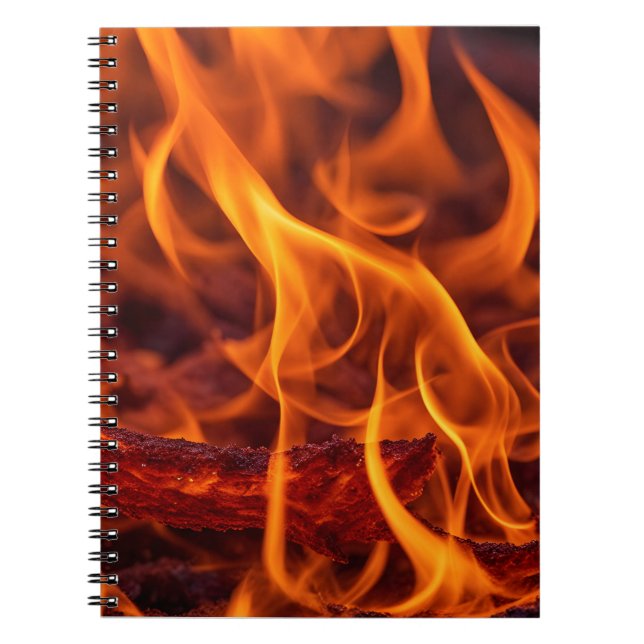 Cuaderno Macro de llama de fuego (Frente)
