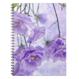 Cuaderno Macro morada de Campanella flor