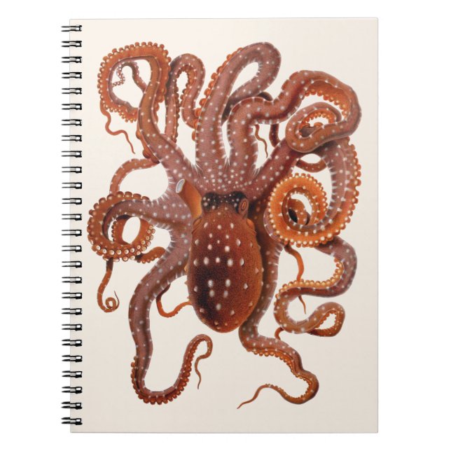 Cuaderno Macropus de pulpo ventilado, animales acuáticos ma (Frente)