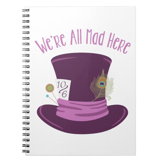 Cuaderno Mad Hatter Gorra (Frente)