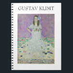 Cuaderno Mäda Primavesi por Gustav Klimt<br><div class="desc">La expresión y postura de Mäda Primavesi transmiten un notable grado de confianza a una chica de nueve años,  incluso una que fue,  por su propia cuenta,  voluntaria y humilde.</div>