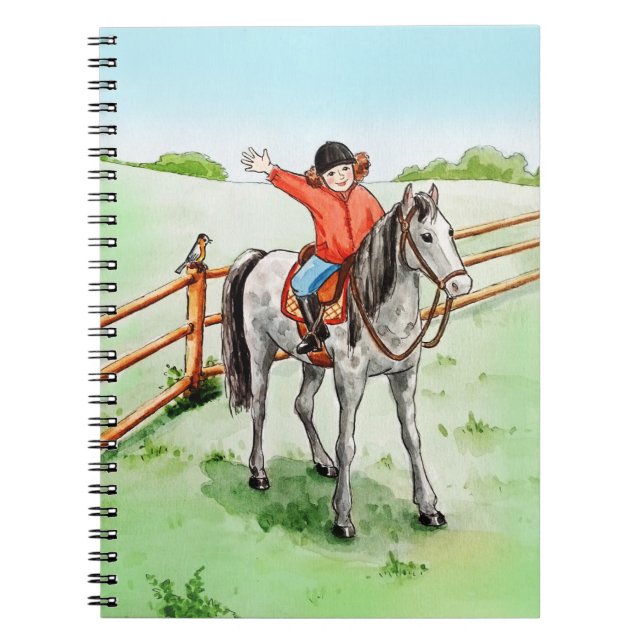 Cuaderno Mädchen beim Reiten (Frente)