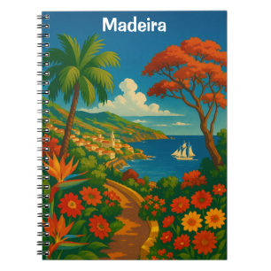 Cuaderno Madeira Floral Vintage Arte de Viaje Colorido
