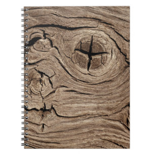 Cuaderno madera antigua, vintage