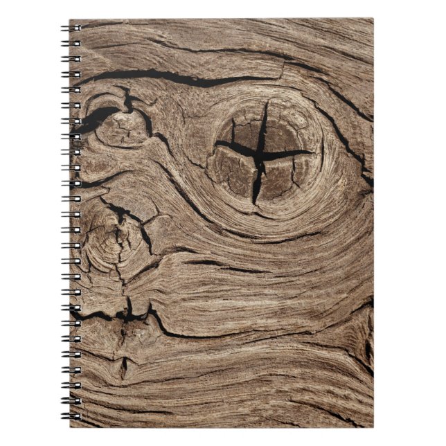 Cuaderno madera antigua, vintage (Frente)
