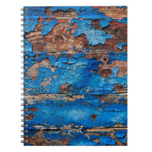 Cuaderno Madera azul del fondo de textura