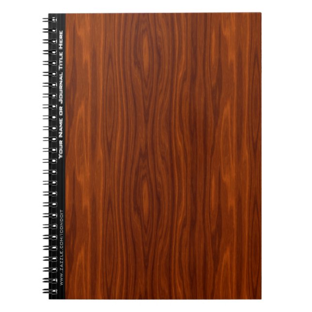 Cuaderno Madera cereza (personalizada) (Frente)