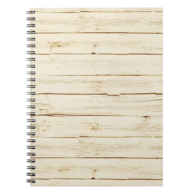 Cuaderno Madera de imitación blanca (Frente)