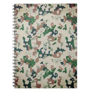 Cuaderno Madera de píxeles de la Tierra 