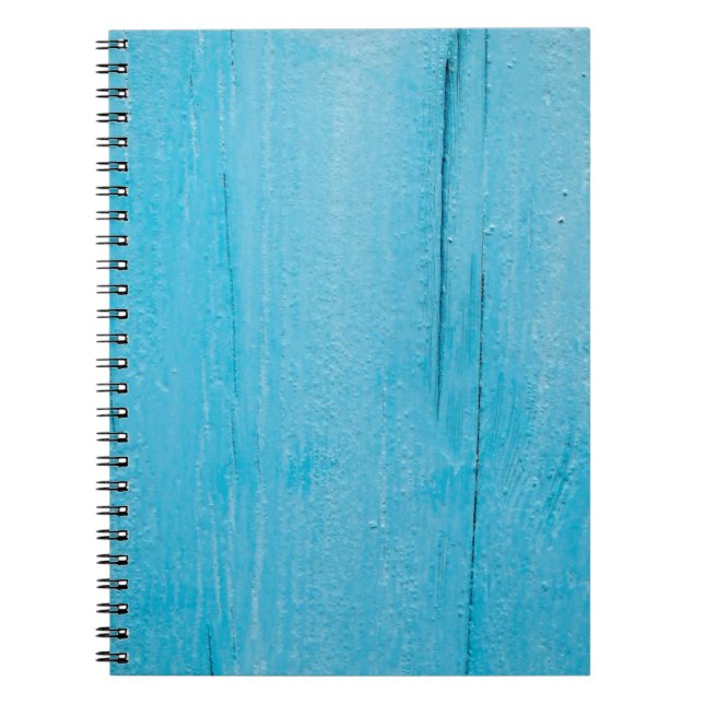 Cuaderno Madera de textura de fondo azul (Frente)