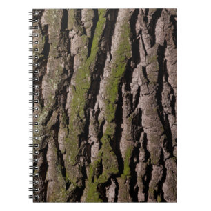 Cuaderno Madera del tronco de roble de roble de roble