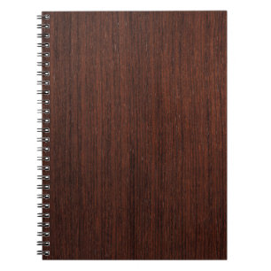 Cuaderno Madera oscura marrón transparente