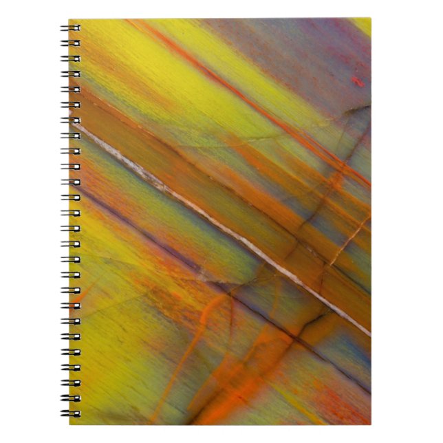 Cuaderno Madera petrificada amarilla (Frente)
