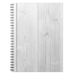 Cuaderno Madera pintada de blanco textura brillante