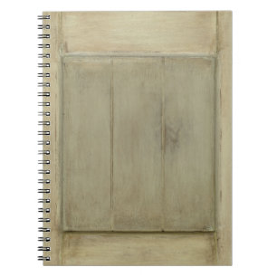 Cuaderno Madera pintada rústica