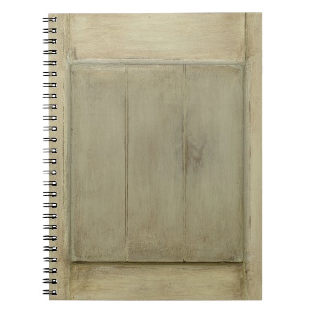 Cuaderno Madera pintada rústica (Frente)
