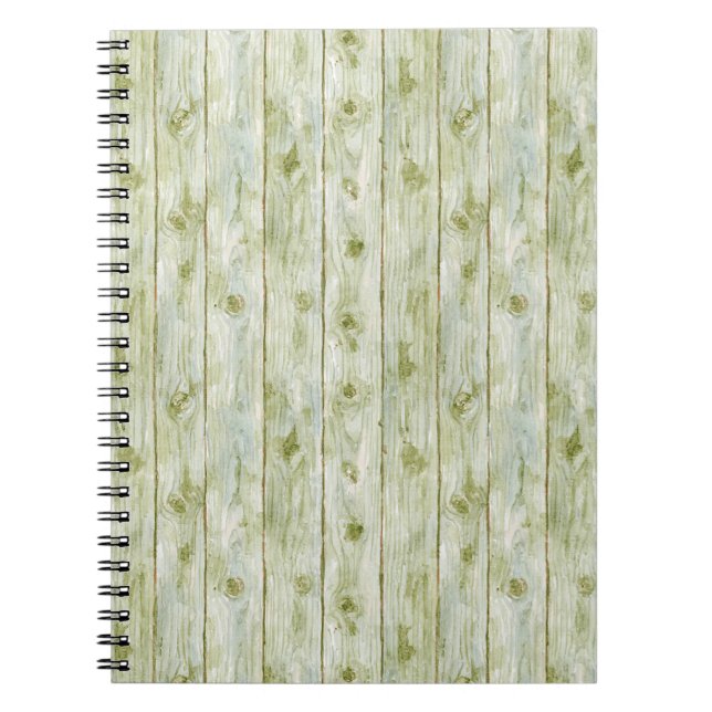 Cuaderno Madera Verde Falsa (Frente)
