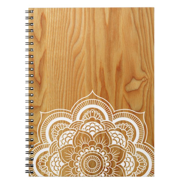 Cuaderno Madera y mandala (Frente)