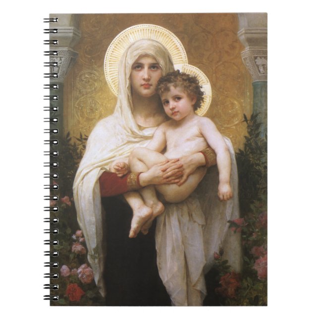 Cuaderno Madonna de los Rosas de Bouguereau (Frente)