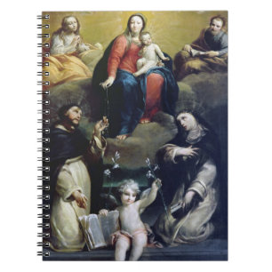 Cuaderno Madonna del rosario con SS Dominic, Catheri