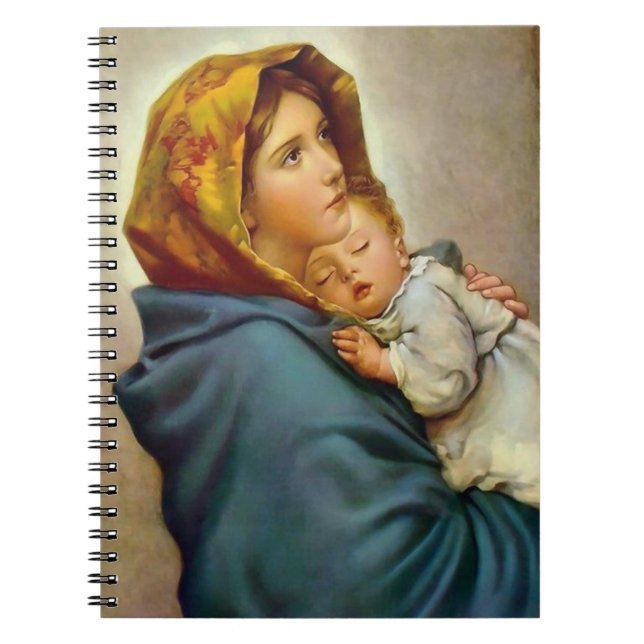 Cuaderno Madonna Y El Niño Roberto Ferruzzi (Frente)