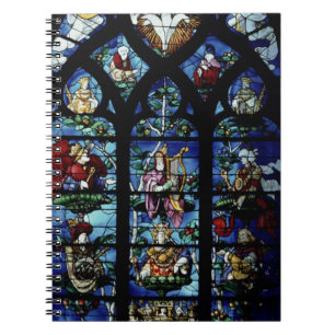 Cuaderno Madonna y niño con ángeles y reflec de los