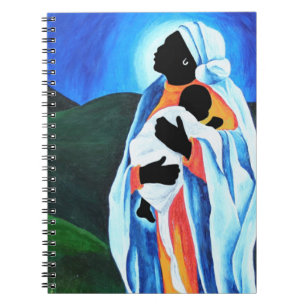 Cuaderno Madonna y niño - espere el mundo 2008