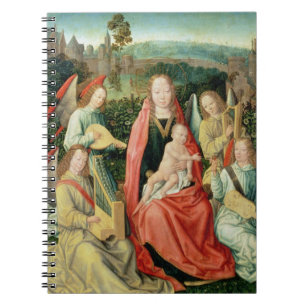 Cuaderno Madonna y niño rodeados por ángeles