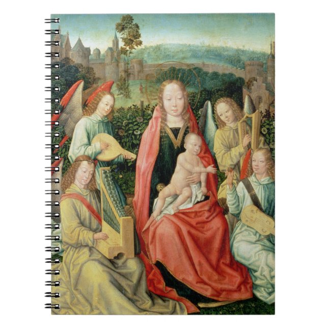 Cuaderno Madonna y niño rodeados por ángeles (Frente)