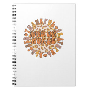 Cuaderno Madre agradecida enfermera bebé Acción de Gracias