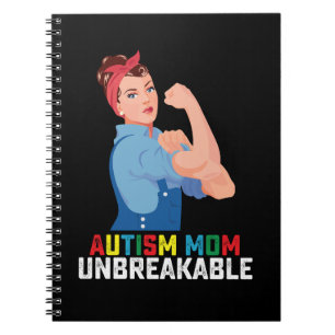 Cuaderno Madre Autista Inquebrantable Orgullosa Familia Aut