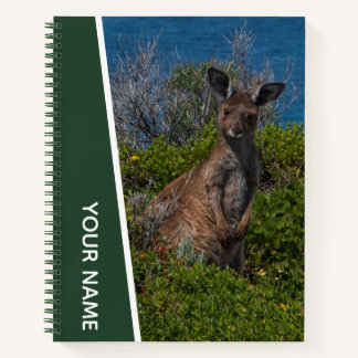 Cuaderno Madre canguro en Australia, Verde personalizado