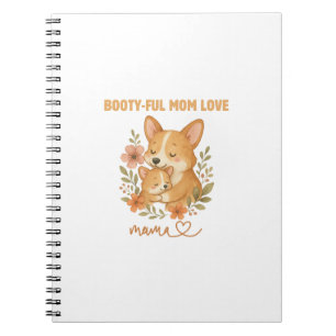 Cuaderno Madre con trasero hermoso Amor Corgi Día de la Mad