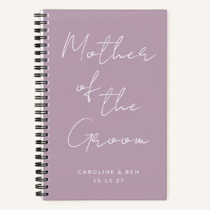 Cuaderno Madre de la boda Groom Custom Dusty Lilac