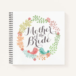 Cuaderno Madre de la novia Floral Wreath Boda