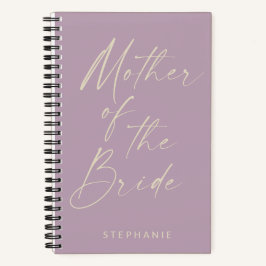 Cuaderno Madre de la novia Minimalista Lilac personalizada