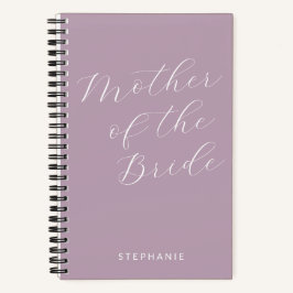Cuaderno Madre de la novia Minimalista Lilac personalizada
