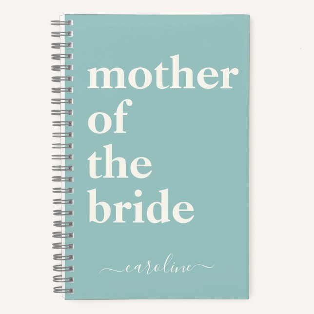 Cuaderno Madre de la novia Personalizado moderna Escándalo  (Anverso)