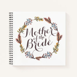 Cuaderno Madre de la novia simple Boda floral