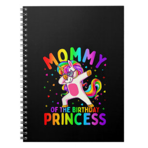 Cuaderno Madre de la princesa de cumpleaños Chica Dabbing