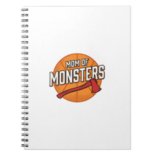 Cuaderno Madre de Monstruos Diseño de Mamá de Baloncesto Vi