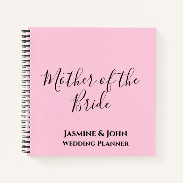 Cuaderno Madre del planificador de la boda de novias (Anverso)