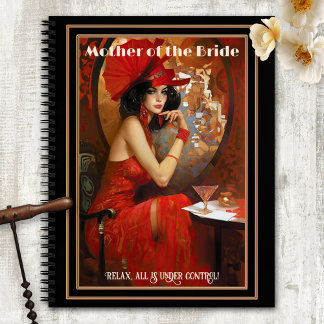 Cuaderno Madre divertida de la novia retro