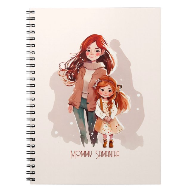 Cuaderno Madre e hija elegidas y personalizadas (Frente)