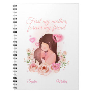 Cuaderno Madre e hija, nombres personalizados